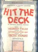Hallelujah 1927 Musical Comedy Hit the Deck