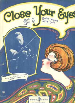 Close Your Eyes 1925 Beautiful Cover Art