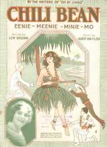 Chili Bean by Lew Brown 1920 Beautiful Cover