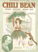 Chili Bean by Lew Brown 1920 Beautiful Cover