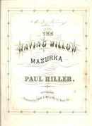1868 Waving Willow Mazurka pub. Pittsburgh