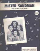 Mister Sanddman Pat Ballard 1954 Chordettes
