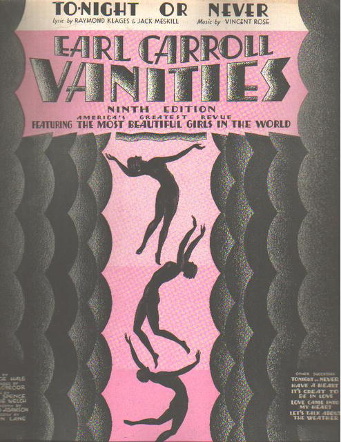 Earl Carroll Vanities 1931 Tonight or Never