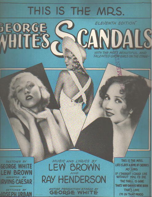George Whites Scandals 1931 This is the Mrs.