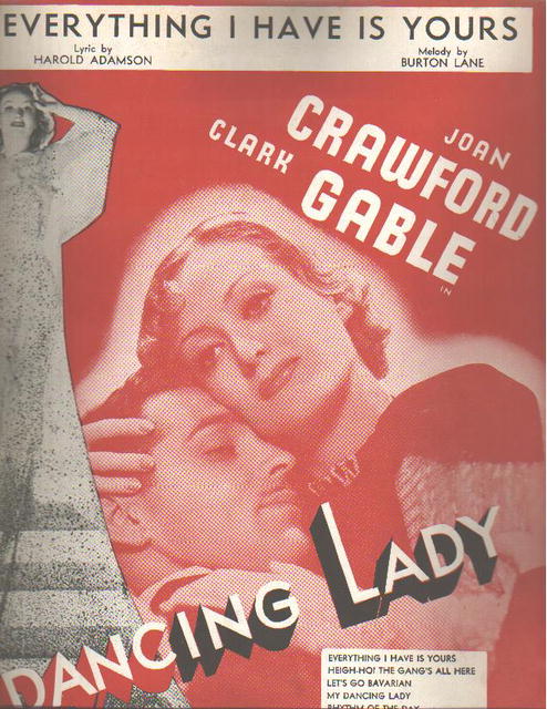Joan Crawford Clark Gabe 1933 Dancing Lady