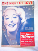 ONE NIGHT OF LOVE sung by GRACE MOORE