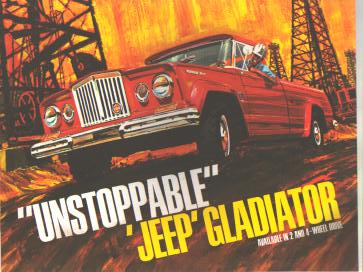 Jeep 3pc Advertising Set circa 1965 GREAT!