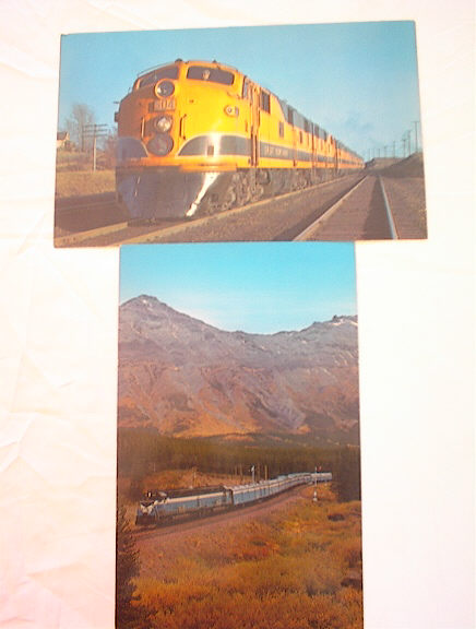 Ca1960's 2 NICE GREAT NORTHERN RAILWAY CARDS
