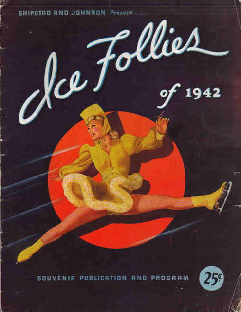 Ice Follies 1942 Beautiful Program Art Cover