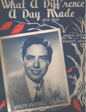 What A Diff'rence A Day Made Fox Trot 1934