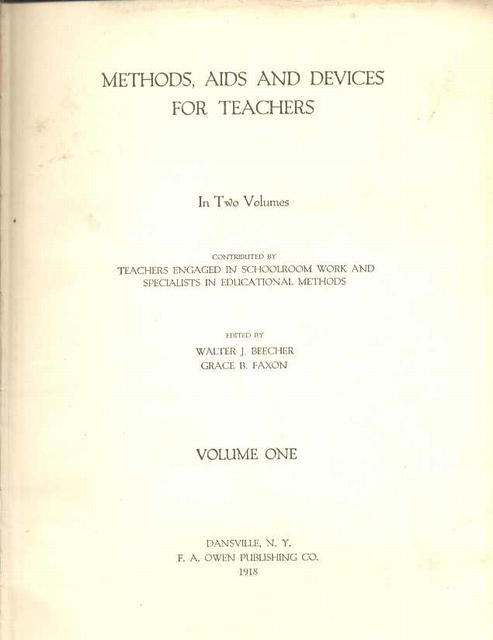 Methods Aids and Devices for Teachers/1918