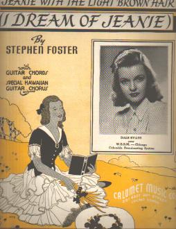 S Foster I Dream of Jeanie 1939 DALE EVANS