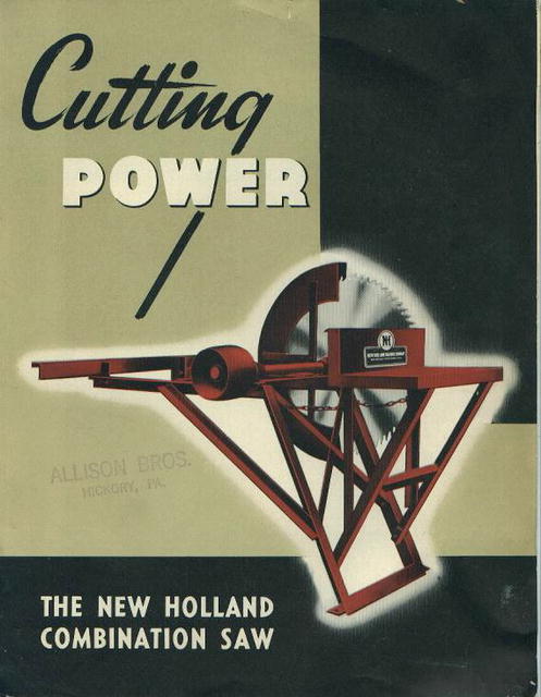 Ad/Brochure, The New Holland Combination Saw