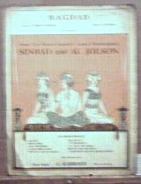 Al Jolson Sinbad 1918 Bagdad Art Deco cover