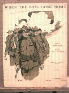 When the Boys Come Home 1917 Great Cover Art