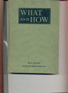 What And How/Milton Bradley Handwork 1911