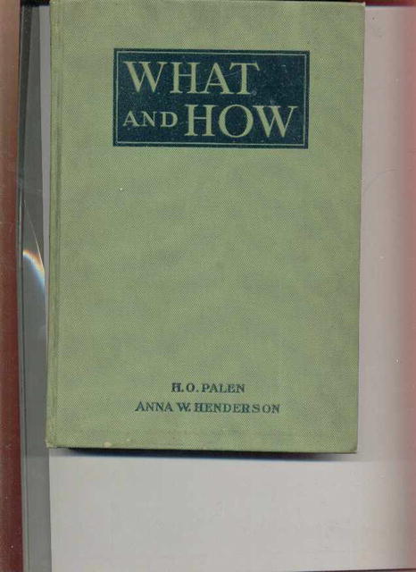 What And How/Milton Bradley Handwork 1911