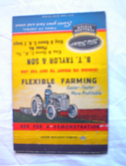 FORD TRACTOR FERGUSON SYSTEM MATCH BOOK