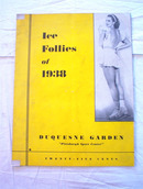 Ice Follies Of 1938 Dequesne Garden program