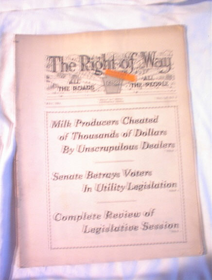 The Right Of Way,5/31,Milk Producers Cheated