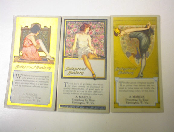 3 differnt Ca 1920 A Marcus Holeproof Hosiery