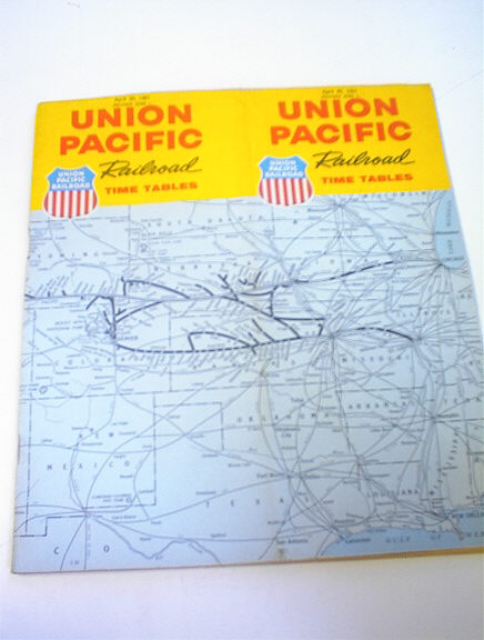 April 30,1961 Union Pacific Times Tables