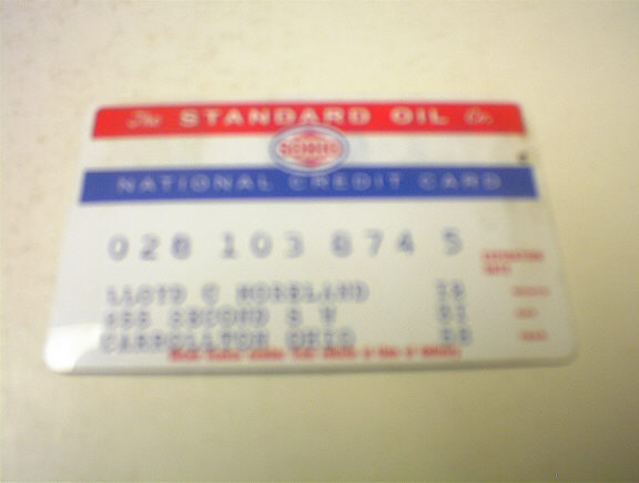 1950's SOHIO National Credit Card
