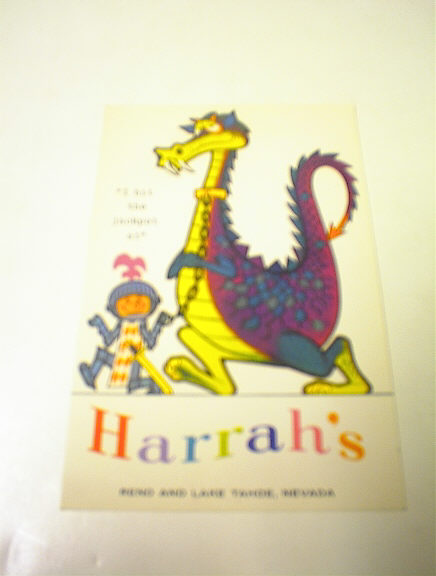1960's HArrah's Reno & LAke Tahoe,Nevada