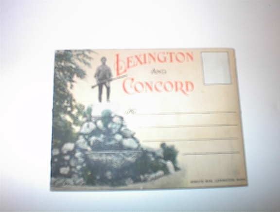 1940's Scenic Folder Lexington and Concord