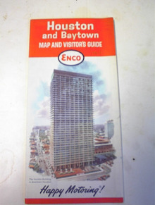 1964 ENCO,Houston and Baytown Road Map!