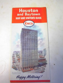1964 ENCO,Houston and Baytown Road Map!