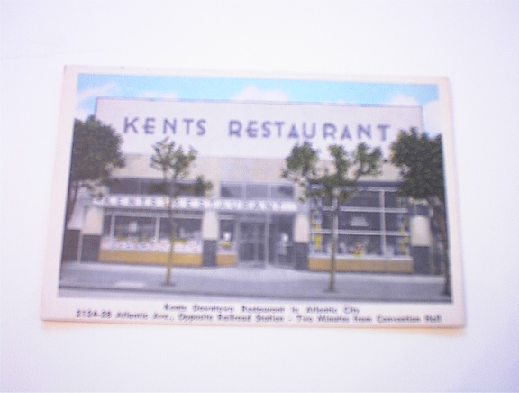 c1940 KENTS Restaurant Atlantic City