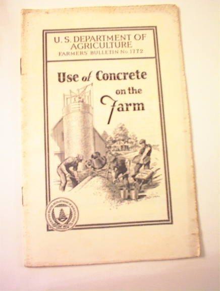 Farmers'Bulletin No.1772 Concrete on the Farm