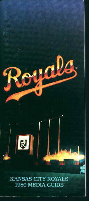 Kansas City Royals 1980 Media Guide! Schedule