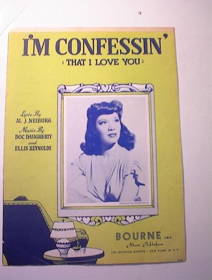 I'm Confessin' Lyric by Al J. Neiburg