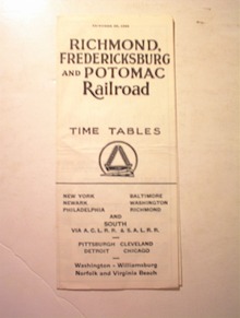 1960 Richmond,Fredericksburg,Potomac Rairoad