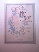 1921 Forgot Me Not My Little Love Flower