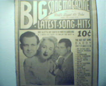 Big Song Magazine-Latest Song Hits! frm 1941!