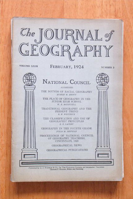 Journal of Geography 2/1924 for Educators and Teachers