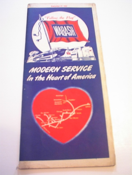9/27/1953 WABASH Time Table