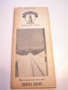 9/27/53 Boston & Maine Railroad Travel Guide