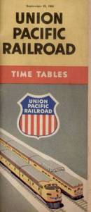 Union Pacific Time Tables; 1956