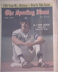 The Sporting News 6/5/1976 GEORGE BRETT cover