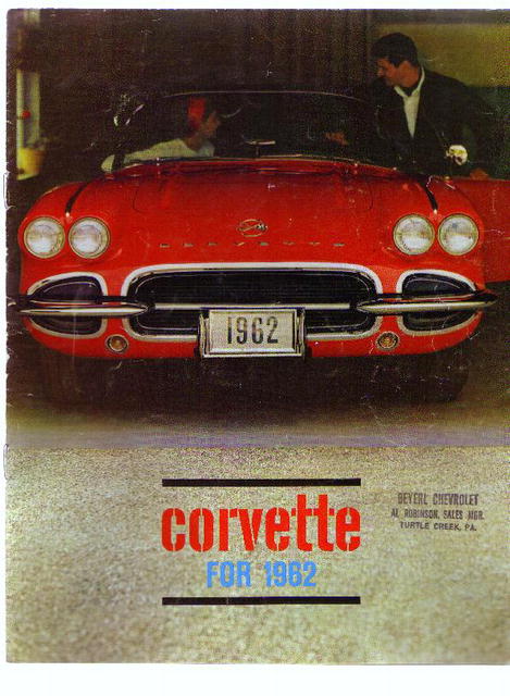 Corvette, 1962 ad booklet