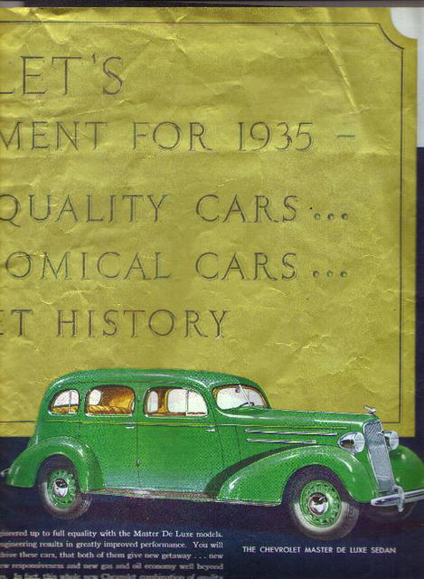 1935 Chevrolet centerfold (Collier's)