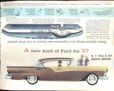 A New Kind of Ford for '57 ad great artwork