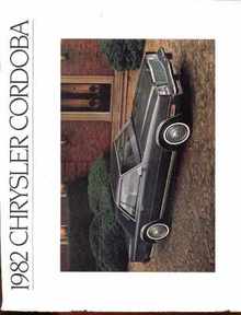 1982 Chrysler Cordoba Photo Brochure 11x9.5