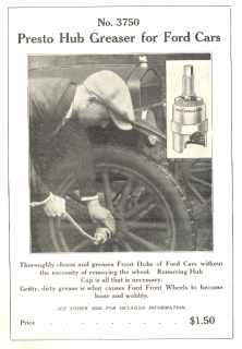 1925 Presto Hub Greaser Ford Cars Great Photo