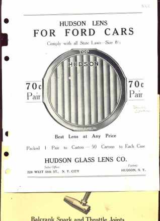 Hudson Lens ad Ford Cars 1925 & 5 Dealers Ads