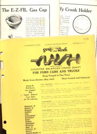 1925 Ford Crank & Holder, Gas Cap Dealers ads